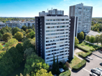 Außenansicht - Augsburg von oben: Gemütliche 3-Zimmer Wohnung mit Tiefgaragenstellplatz