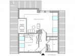 Grundriss - Großzügige Dachgeschoßwohnung mit Dachterrasse